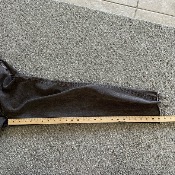 Re/Done Originals 70s Ultra‎ High Rise Stove Pipe Leg Washed Chocolate 24 - Picture 10 of 10